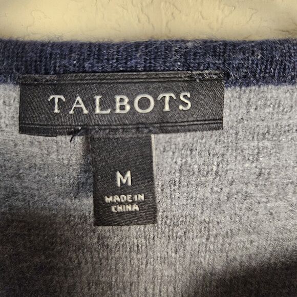 Talbots Merino Wool Blend Womens Cardigan Sweater Open Front Longline Layer M - Picture 7 of 10